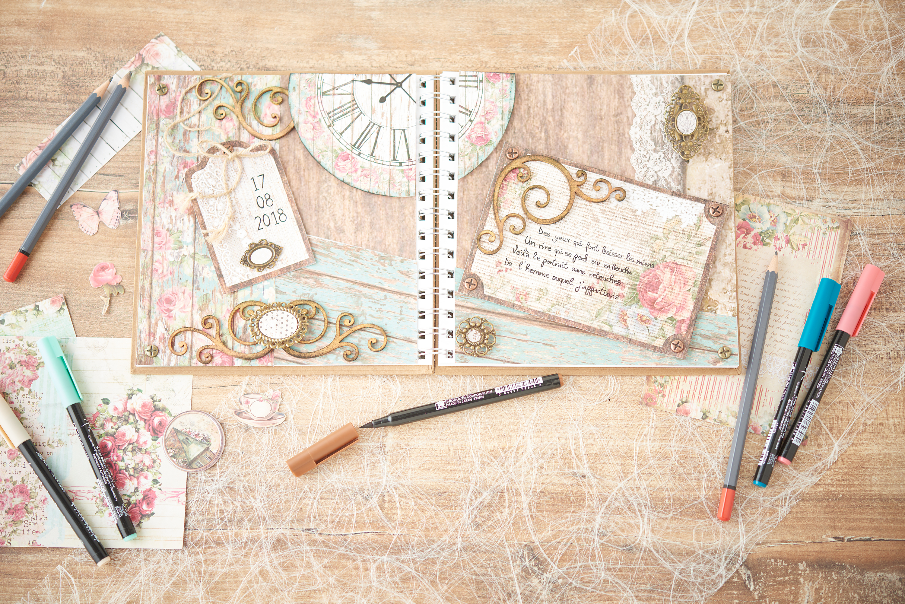 VBS Ringbuch-Album – 20x20 Cm, 30 Blatt Blanko – Ideal Für Fotos, Handlettering & Als Gästebuch